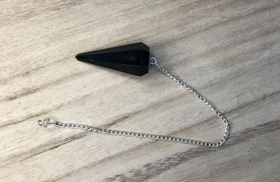 Péndulo Punta Obsidiana Negra